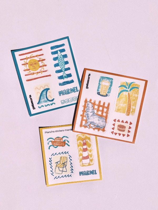 Producto - Plancha stickers MARDEL Mini