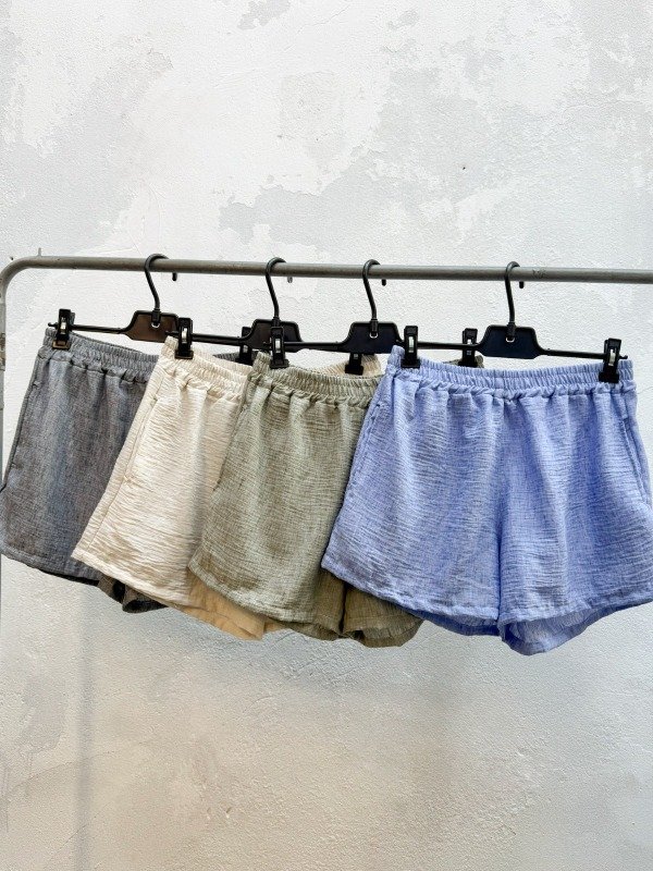 Producto - Short SEOUL - lino jaspeado