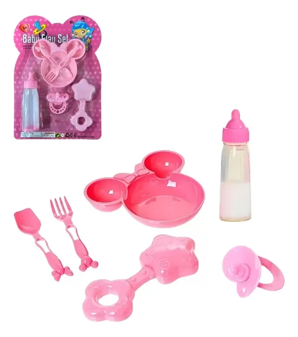 Producto - Mamadera Mágica Leche Con Accesorios Platito Cubiertos