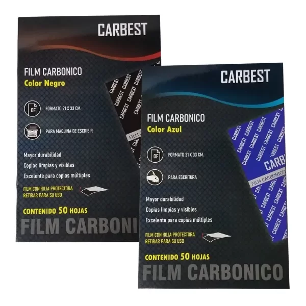 Producto - Carbonico azul/negro x unidad