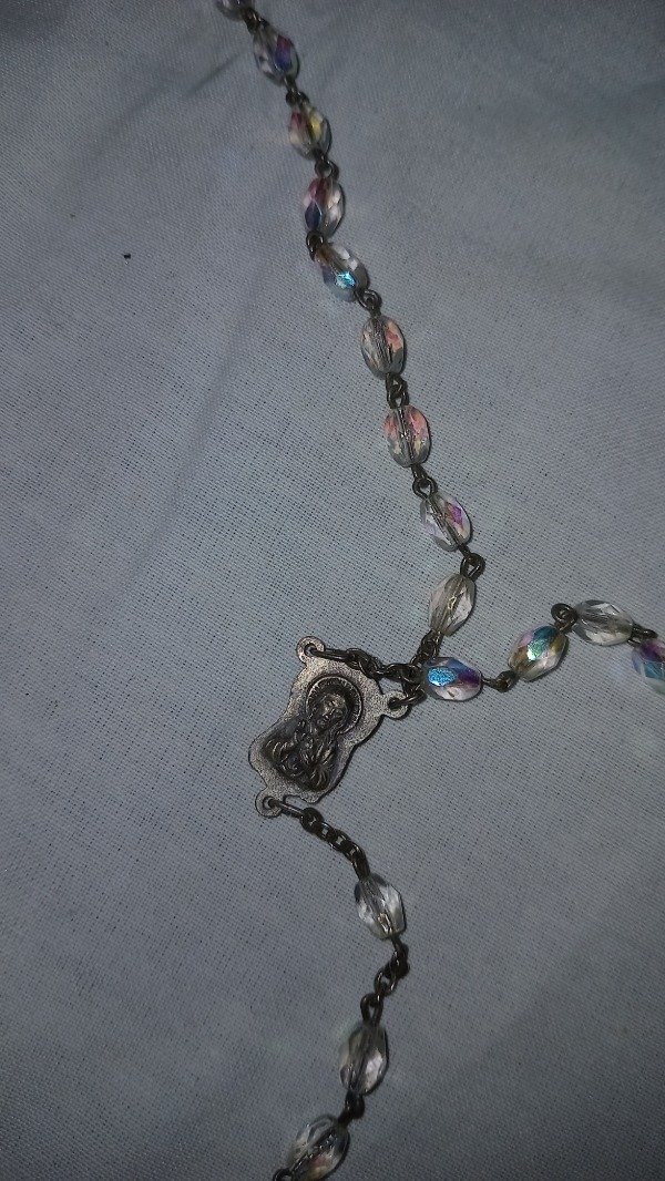 Producto - Vintage cristals and silver bronz Rosary. - 1