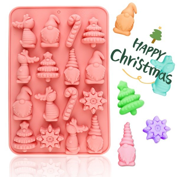 Producto - Molde de silicona navideño tamaño bombon