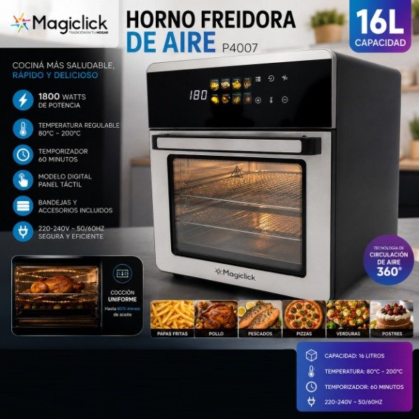 Producto - HORNO FREIDORA DE AIRE 16LTS DIGITAL MAGICLICK