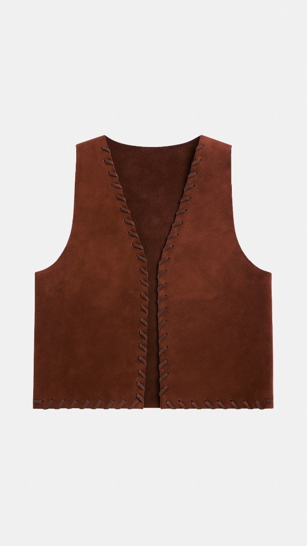 Producto - Chaleco Cuero Gamuza Palermo