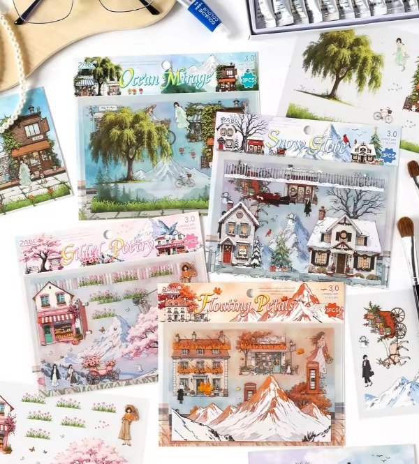 Producto - Stickers PET Escenario de Paisajes