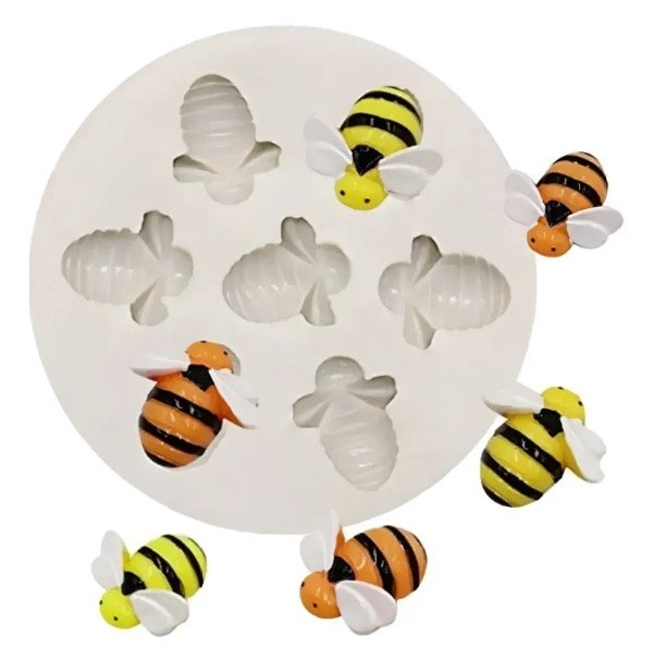 Producto - MOLDE SILICONA x7 ABEJITAS