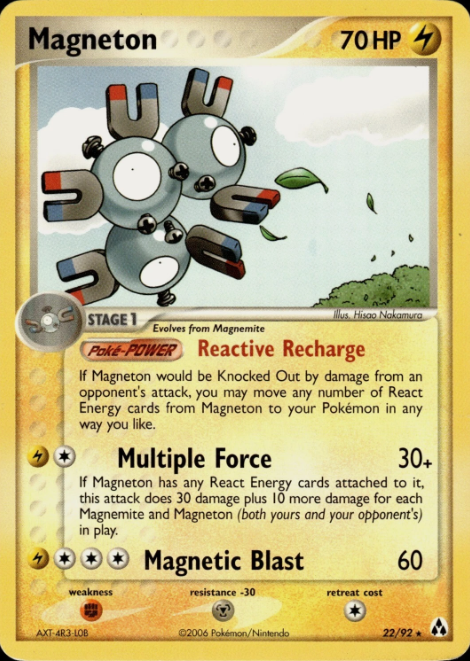 Producto - Magneton (22/92) [EX: Legend Maker]