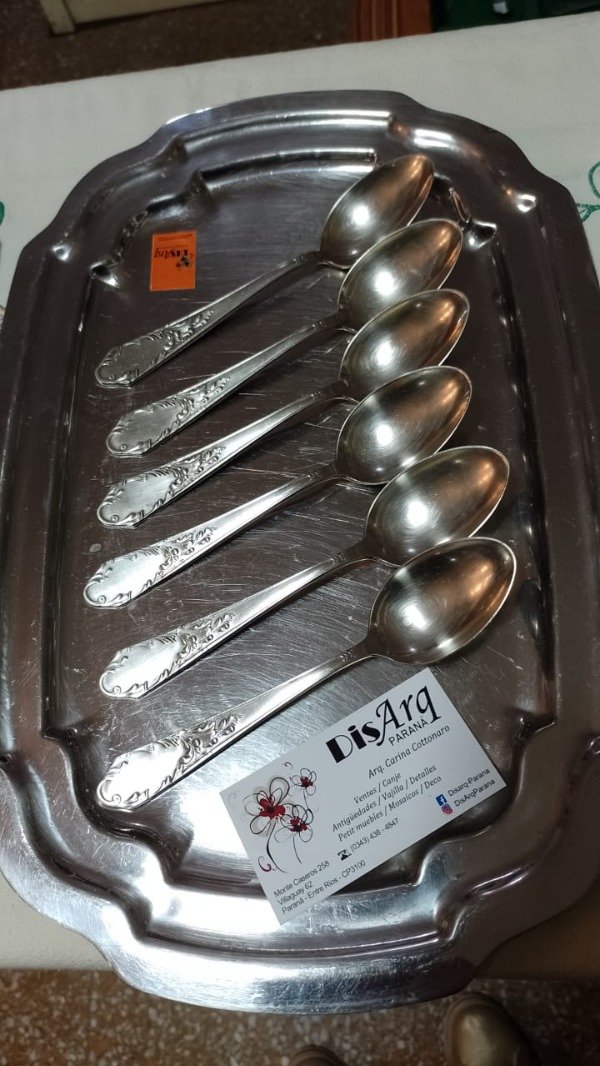 Producto - Cucharas de postre alpaca x 6