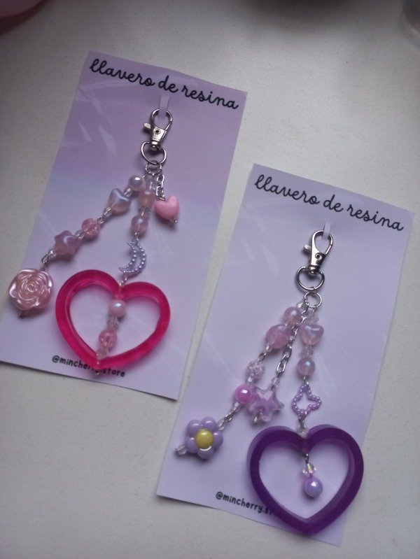 Producto - Keychain Resina Corazón