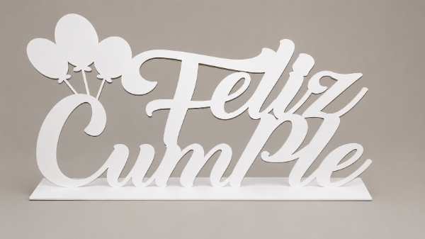 Producto - Cartel para mesa Feliz Cumple con color - 3