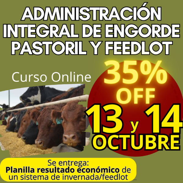 Producto - Curso Online: Administración Integral de Engorde Pastoril y Feedlot - 0