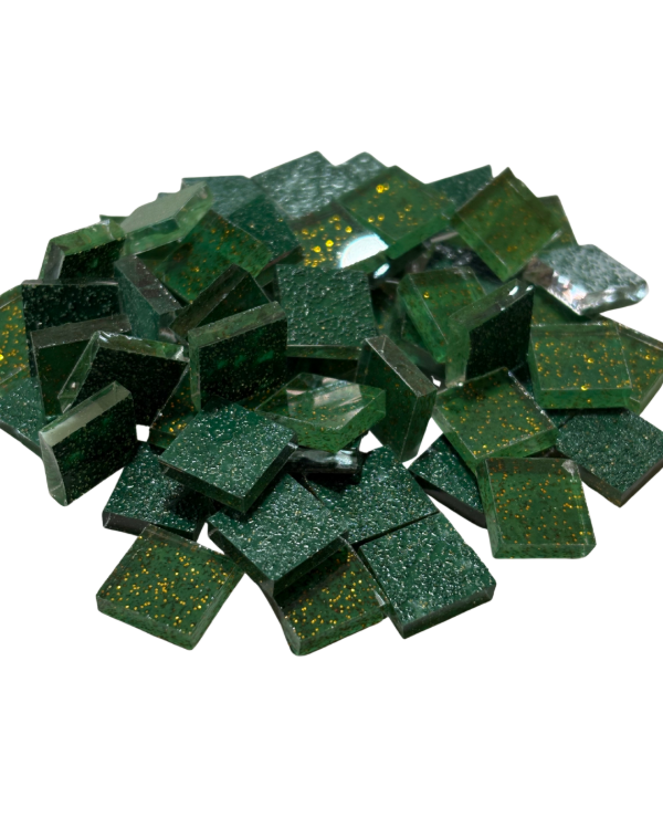 Producto - Vidrios - cuadrado 1x1 cm - Verde ingles - 0