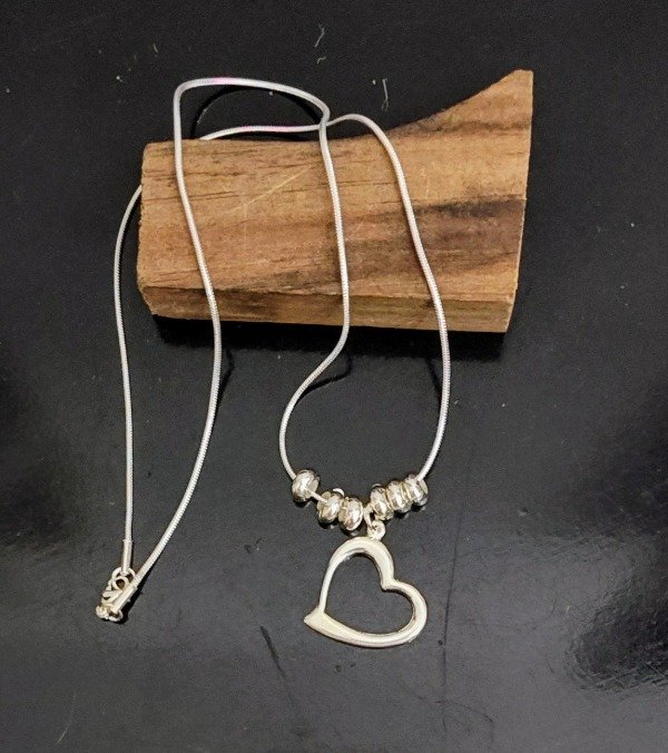 Producto - Collar Corazón con Donas Cadena Cola de Ratón
