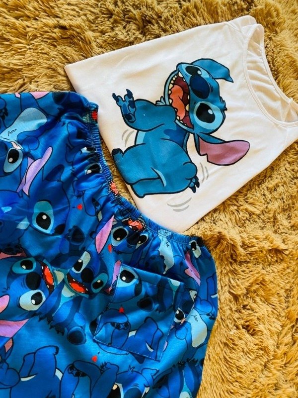 Producto - Pijama Stich Sonriente Azul