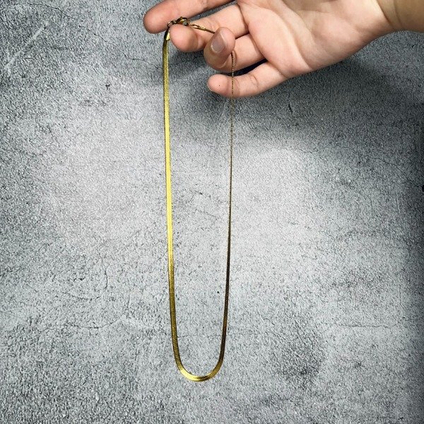 Producto - Collar Cadena AQ dorado