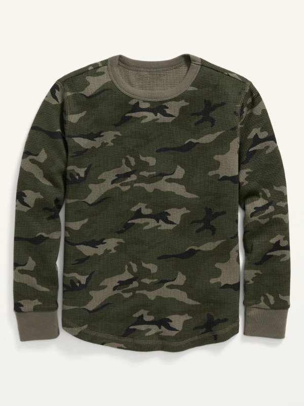 Producto - Remera / Bucito Liviano Termal Old Navy Camuflado Verde