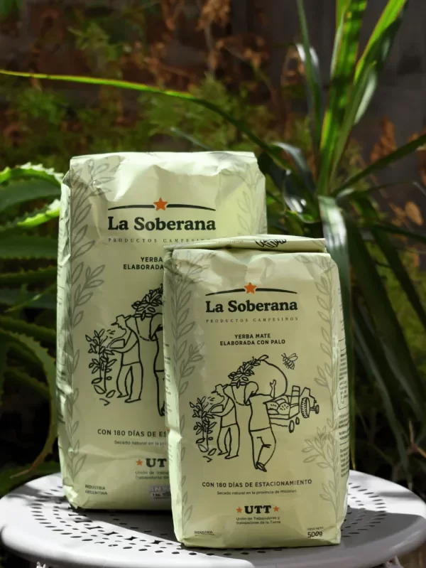 Producto - Yerba Mate La Soberana x 500 grs, estacionada naturalmente. Agro, sin pesticidas