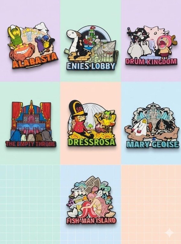 Producto - Imanes Originales - One Piece - Bandai Spirits - Ingrese para elegir - 8cm x 8cm