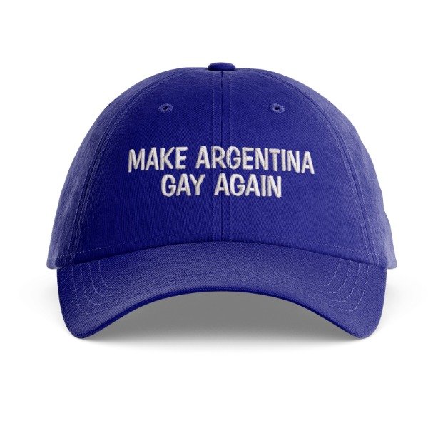 Producto - Gorra Blue Make Argentina Gay Again - Bordado White - Unisex - OFERTA