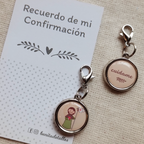 Producto - PACK MEDALLA CON MOSQUETON - RECUERDO MI CONFIRMACION