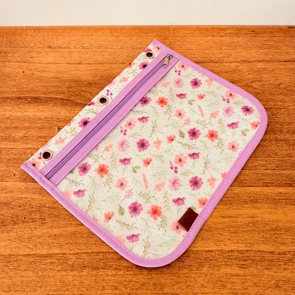Producto - Organizador de carpeta Nro 3 FLORCITAS (lila)