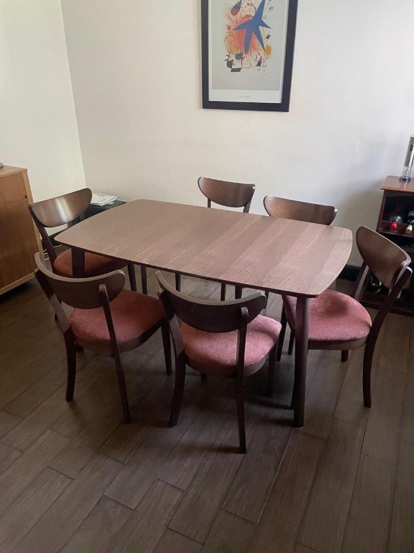 Producto - MESA EXTENSIBLE 150x40x90 CON 6 SILLAS PRECIO POR TODO #11083