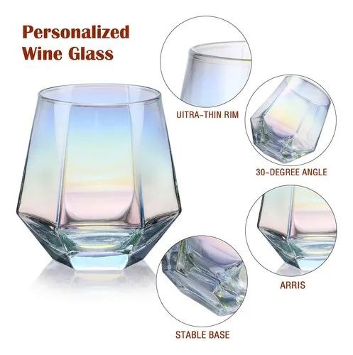 Producto - Vaso diamante tornasolado
