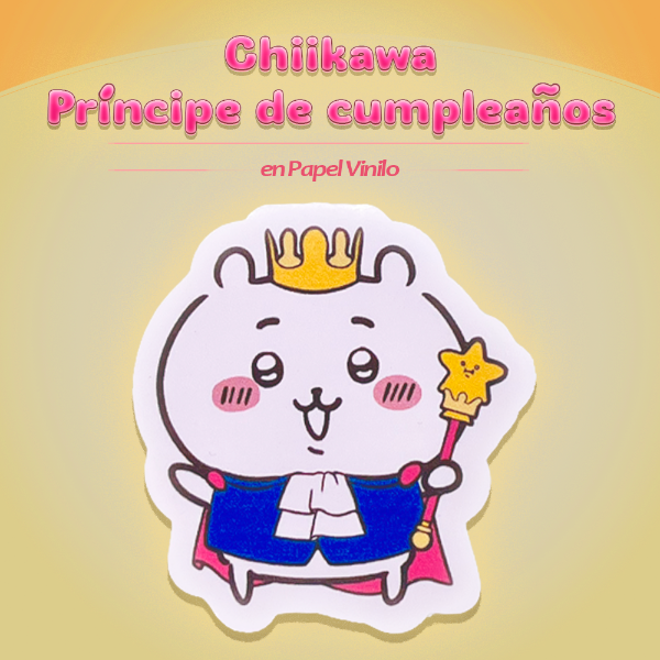 Producto - Chiikawa Príncipe de cumpleaños (sticker)