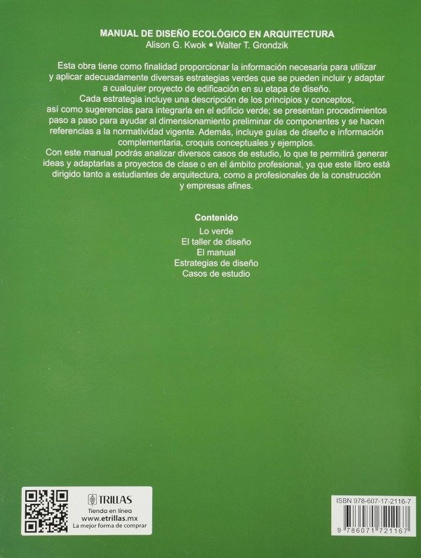 Producto - Kwok: Manual de Diseño Ecológico en Arquitectura - 1