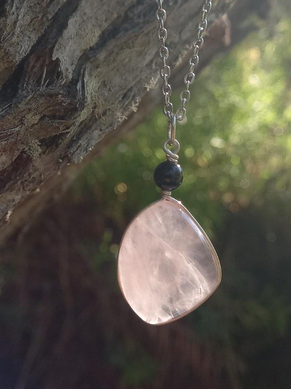 Producto - Cuarzo Rosa y Obsidiana