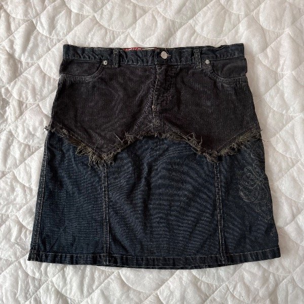 Producto - mohs jean corderoy skirt