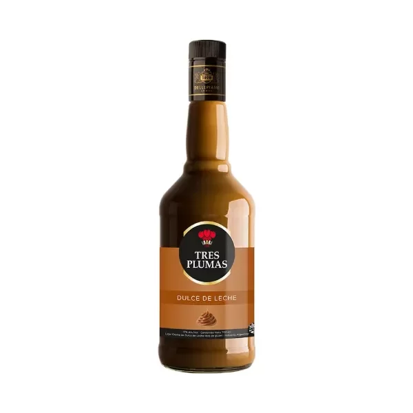 Producto - Licor Tres Plumas dulce de leche 750ml