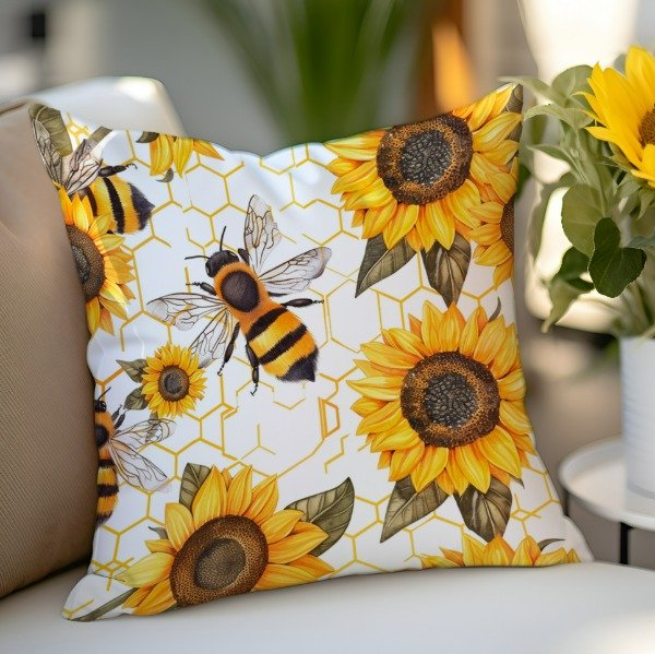 Producto - Almohaditas Modelos Abejas y girasoles