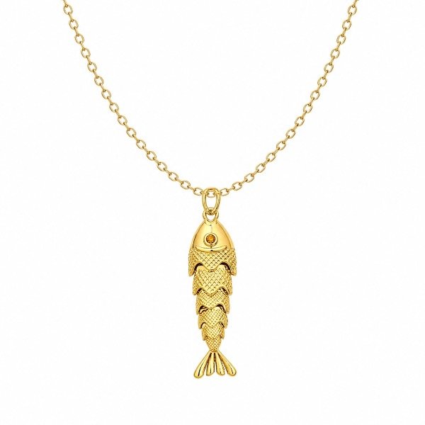 Producto - COLLAR PEZ DE LA ABUNDANCIA DORADO