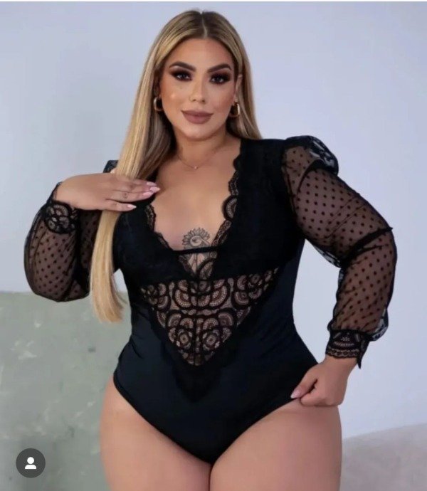 Producto - Body manga larga encaje plus size