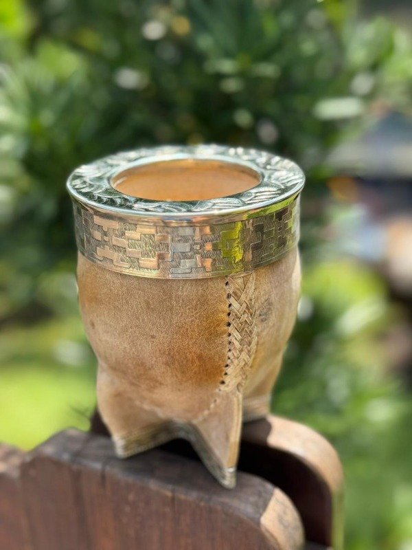 Producto - Mate imperial cuero crudo DOBLE PREMIUM