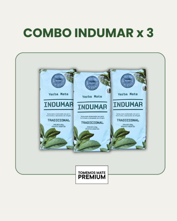 Producto - Yerba Mate Indumar tradicional 500Gr x 3