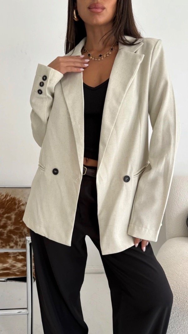 Producto - Blazer de Lino Oversize