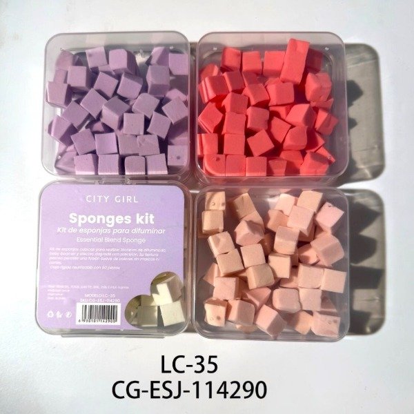Producto - Kit de esponjas para difuminar - CITY GIRL - LC-35/42900