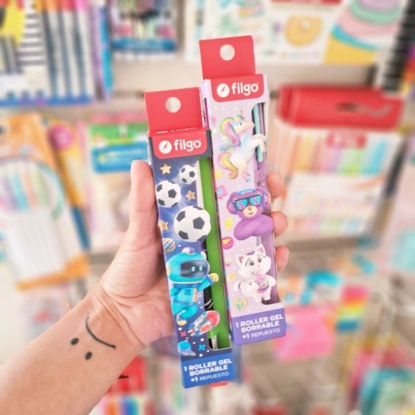 Producto - Roller Gel Borrable BORRAX SE / Estuche Fantasia + Repuesto - Filgo
