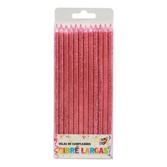 Producto - VELAS FINITA GIBRE ROSA X UNIDAD