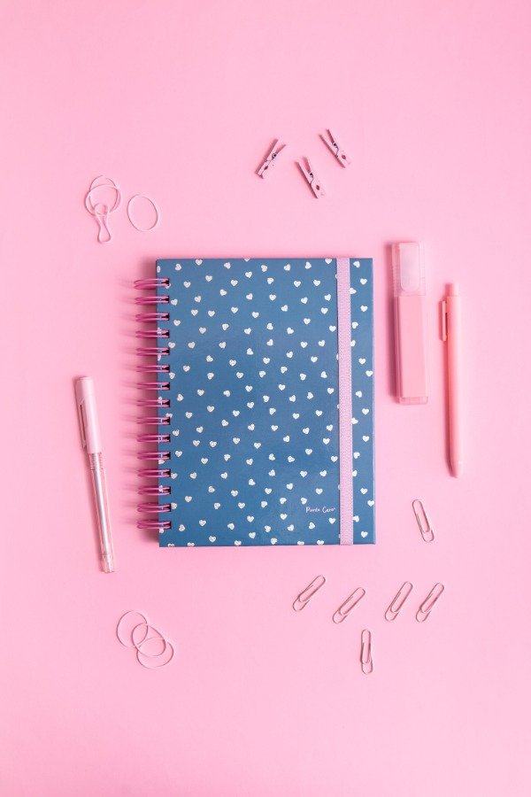 Producto - Cuaderno A5 - Corazones Hojas Removibles