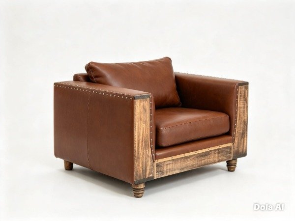 Producto - Sillón Cubo Constructor individual premium - Estilo Clásico Inglés - 1