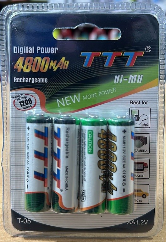 Producto - Pila Recargable x4 TTT AAA / AA