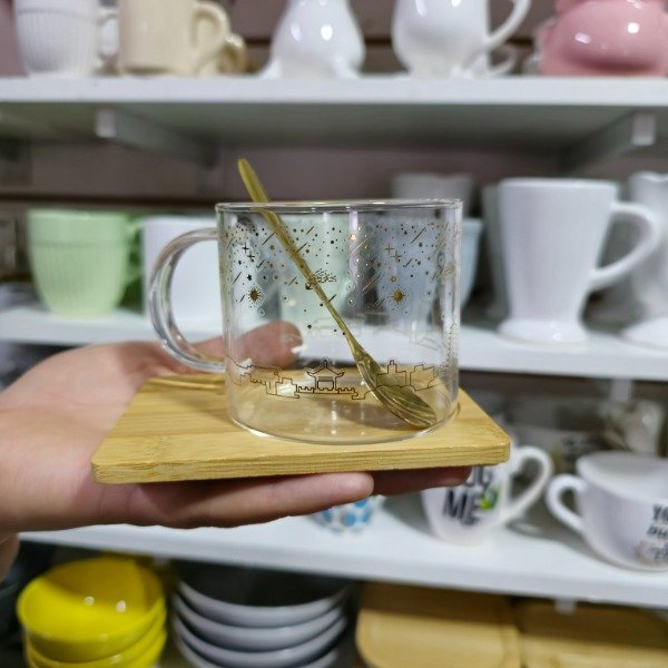 Producto - Taza estrellas de vidrio