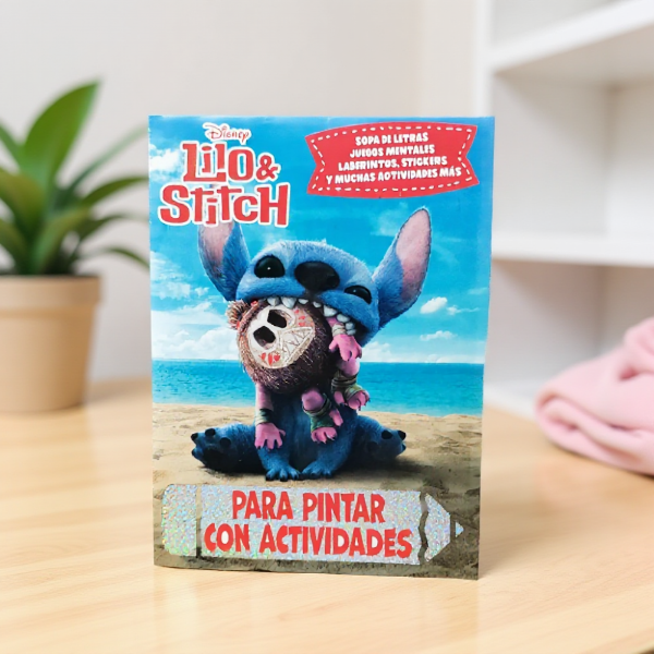 Producto - Libro Actividades y Para Pintar c Stickers Stitch 7379