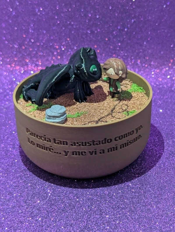Producto - Diorama Como entrenar a tu dragon - Chimuelo.