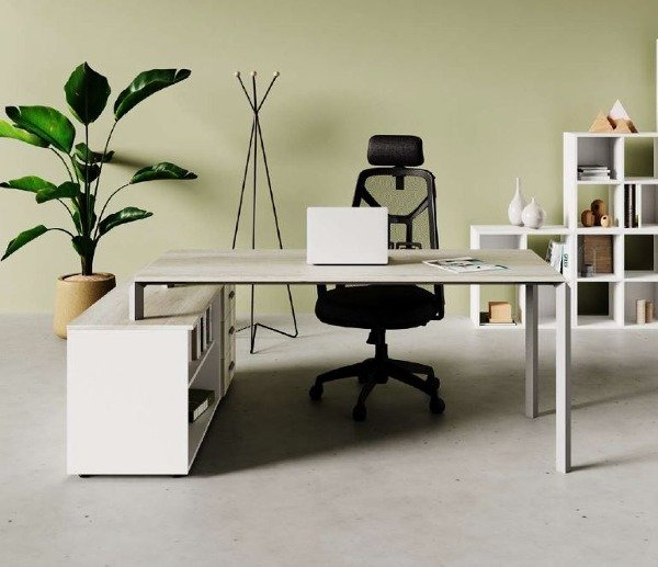 Producto - MICA Puesto de trabajo simple con credenza
