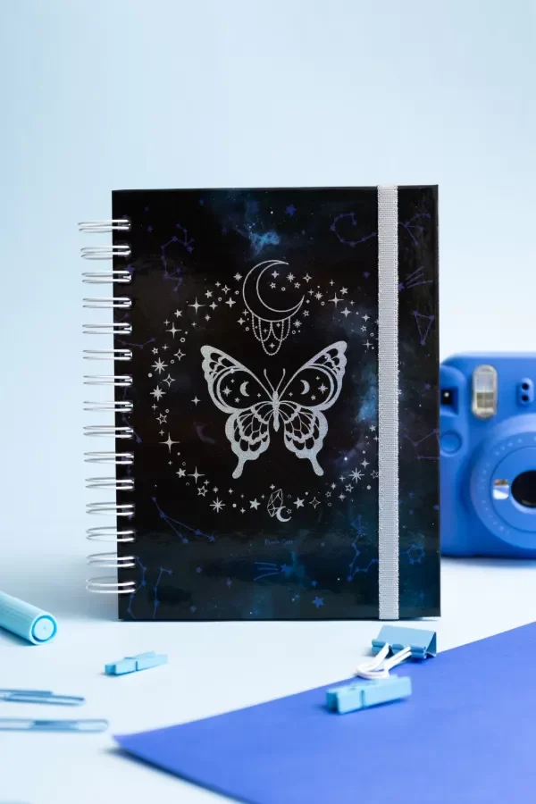 Producto - Cuaderno A5 - Mariposa Hojas Removibles