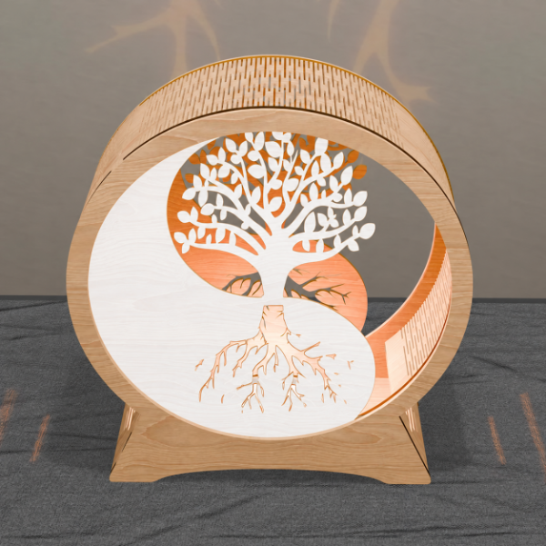 Producto - Lámpara Árbol de la Vida en Madera - Luz Cálida - 3